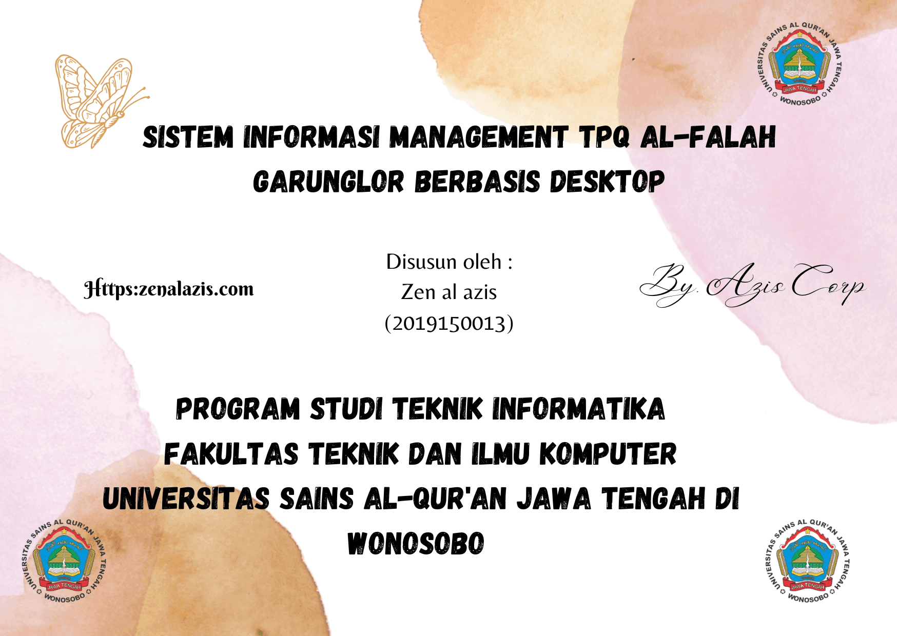SISTEM INFORMASI MANAGEMENT TPQ AL-FALAH GARUNGLOR BERBASIS DESKTOP