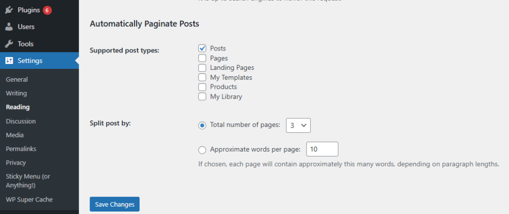 Setting Automatically Paginate Posts -Zen Al Azis
